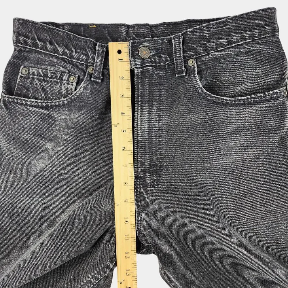 Vintage 80s Levis 550 Jeans Mens Fits 31x32 Black Faded Relaxed Tapered Made USA